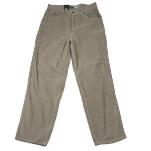 St John's Bay Corduroy Jeans Mens 36X32 (True Fit) Khaki Easy Fit Relaxed NWT